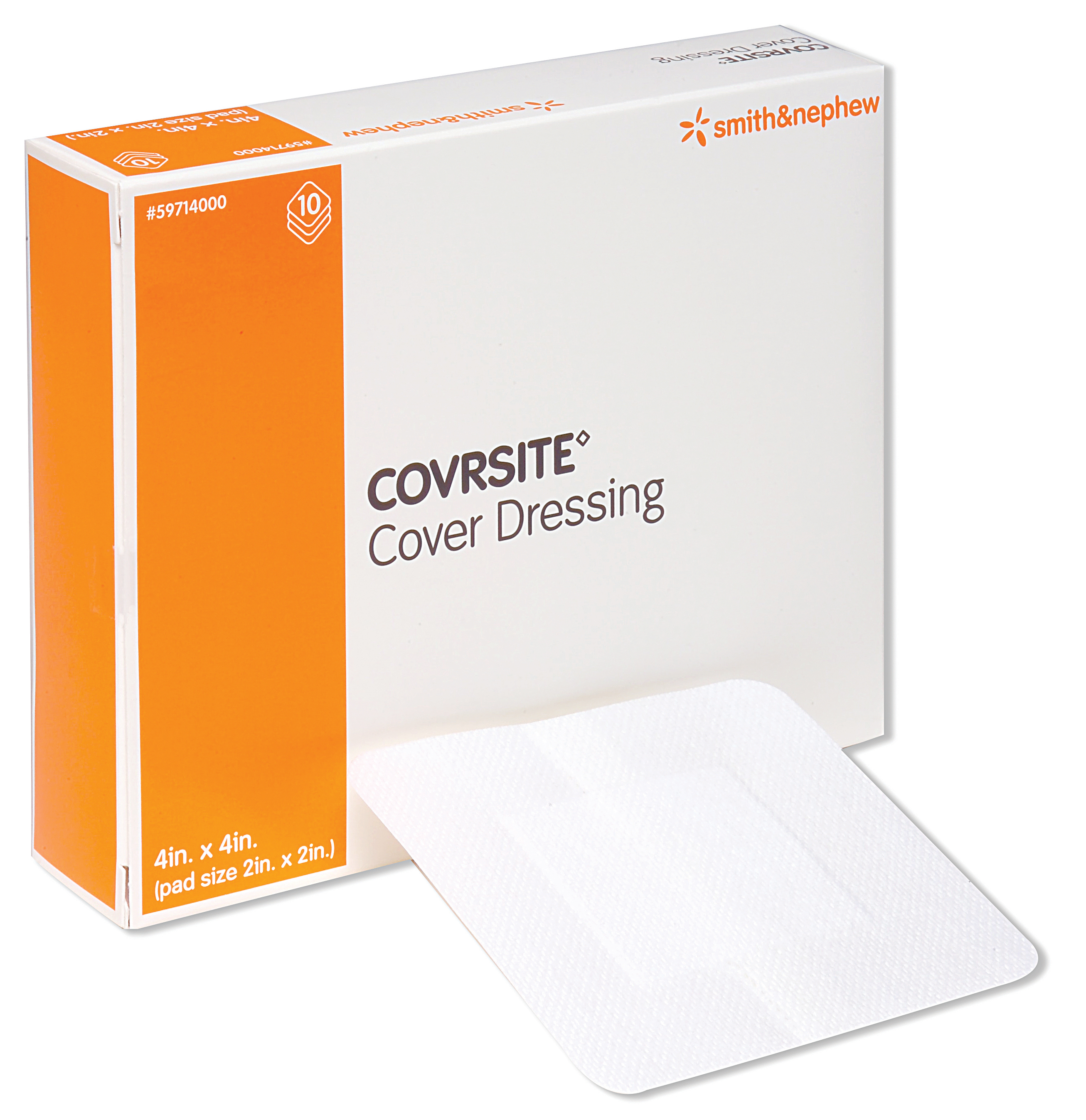 Smith & Nephew Covrsite Cover Dressing, 4" x 4" with 2" x 2" Pad