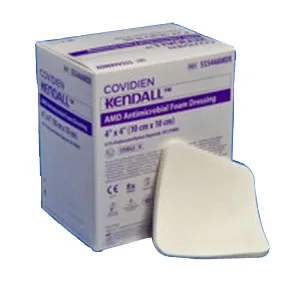 Kendall AMD Antimicrobial Foam Dressing 4" x 8"