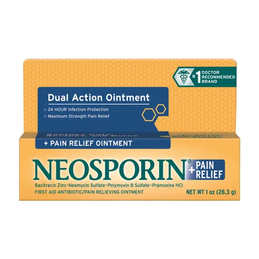 Johnson & Johnson Neosporin Antibiotic Ointment Plus Pain Relief, Maximum Strength, 1 oz
