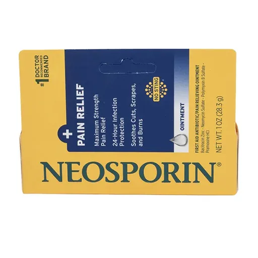 Johnson & Johnson Neosporin Antibiotic Ointment Plus Pain Relief, Maximum Strength, 1 oz