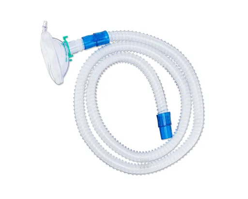 CircuitLife Cough Assist Smooth Bore Breathing Circuit and Mask, Adult, Small