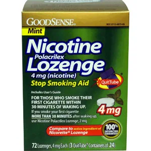 GoodSense Nicotine Lozenge 72 Count - Mint Flavor