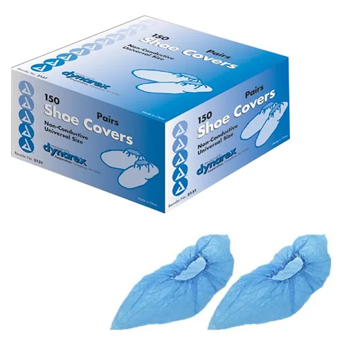 Dynarex Non-Conductive Shoe Cover - Universal Size - Blue