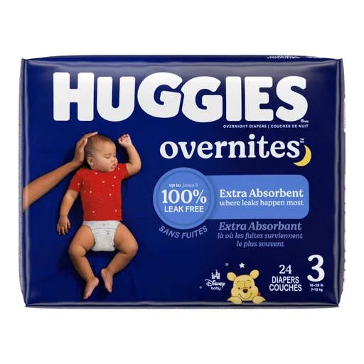 Huggies OverNites Diapers, Size 3, Jumbo Pack