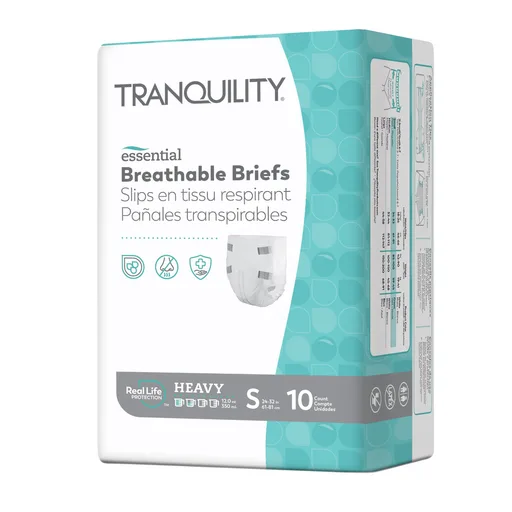 Tranquility Essential Breathable Briefs - Heavy, Small