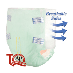Tranquility SmartCore Disposable Brief, 22 oz Fluid Capacity, Small (24" - 32"), Green