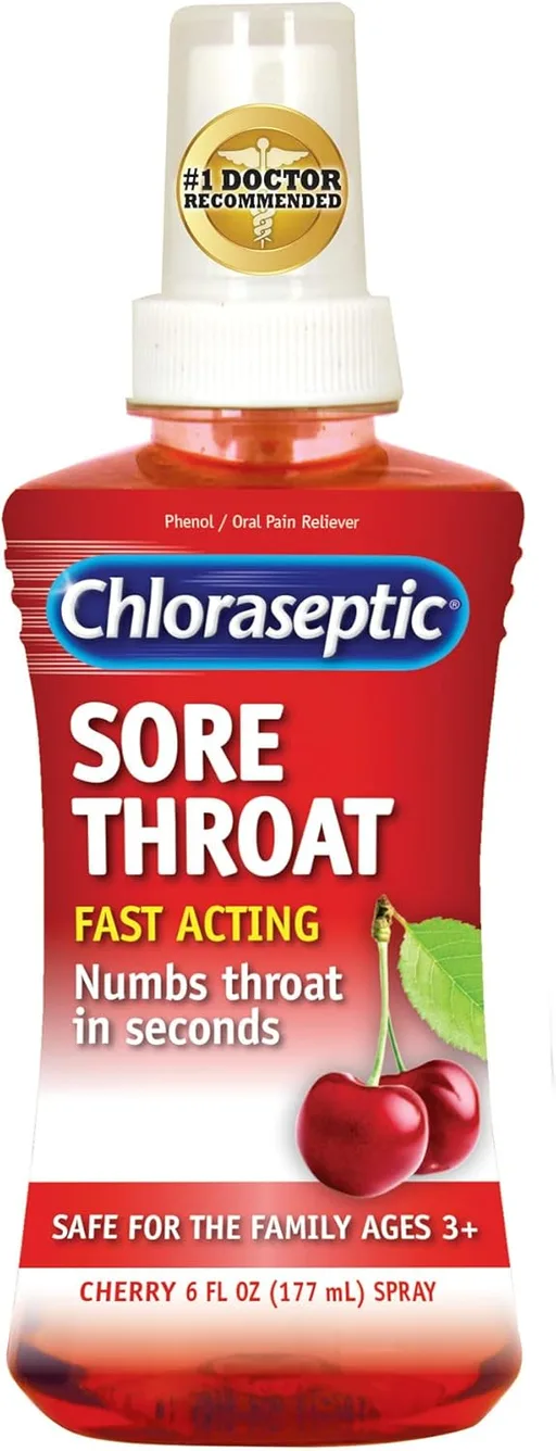 Chloraseptic Sore Throat Spray, Cherry, 6oz