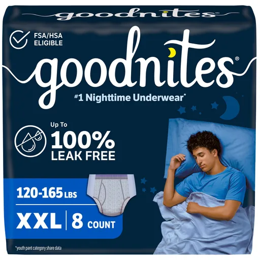 GOODNITES Jumbo Pack Youthpant, Boy, XXL, Size 7