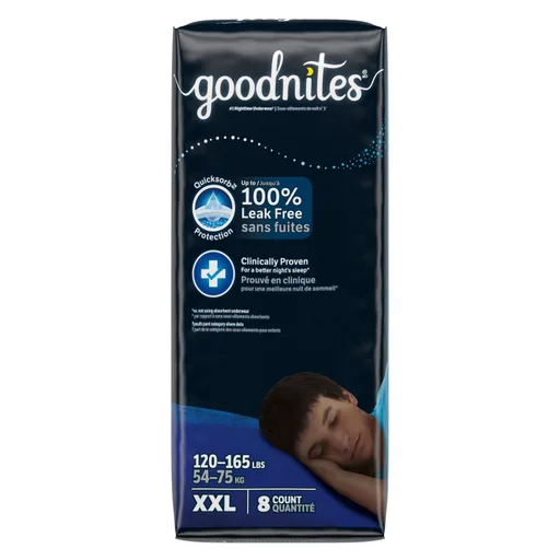 GOODNITES Jumbo Pack Youthpant, Boy, XXL, Size 7