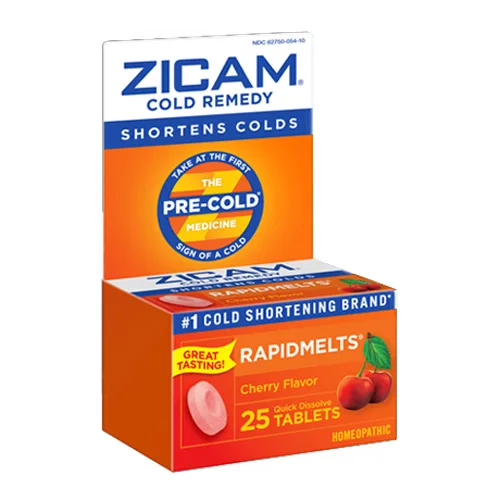 Emerson Zicam Rapidmelt Cold Remedy Tablet, Cherry, 25 count