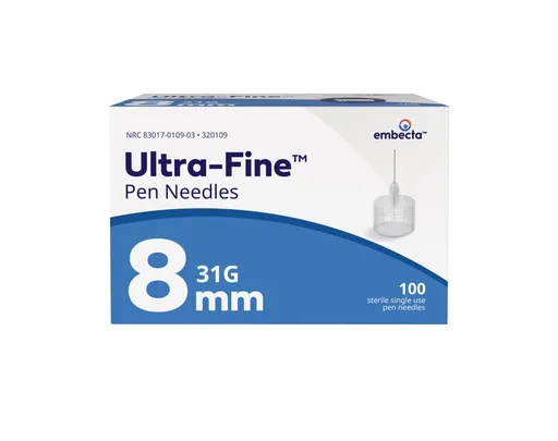 Ultra-Fine™ Short Insulin Pen Needle 31G x 8mm