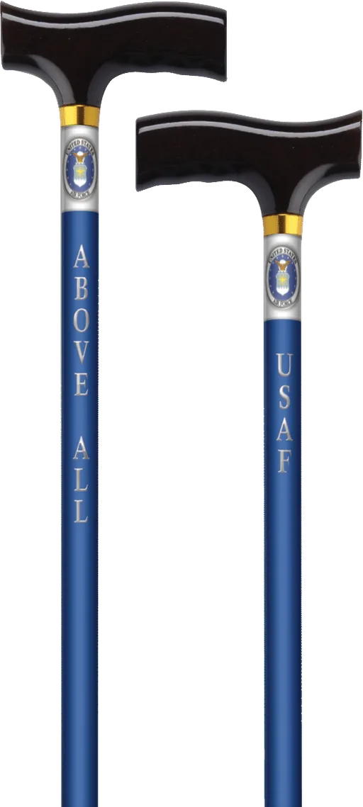 Alex Orthopedic Straight Cane with Fritz Handle US Air Force