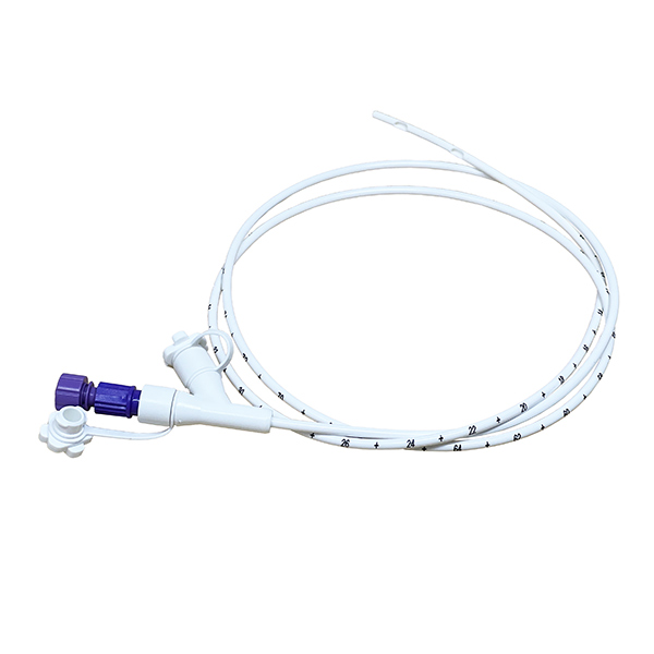 Vesco Medical 6 Fr, 45" Nasogastric Feeding Tube, Polyurethane, Dual ENFit Port, with Stylet