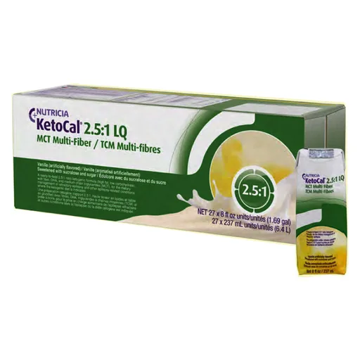 Nutricia KetoCal 2.5:1 Liquid Ketogenic Formula, 8 oz, Vanilla