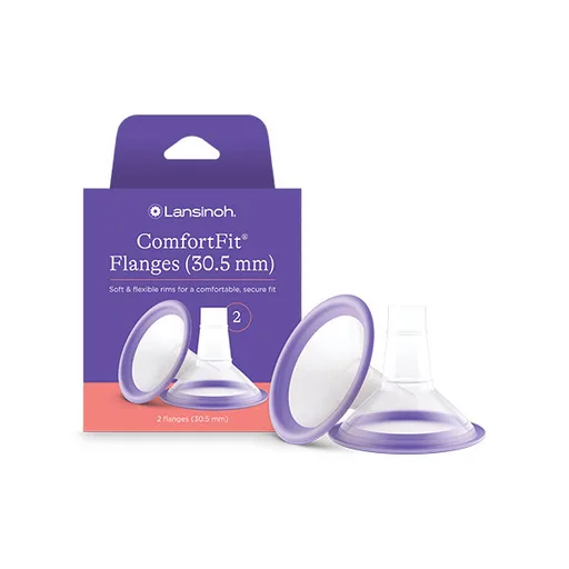 Lanisoh ComfortFit Breast Pump Flanges, 30.5mm, 2-Pack