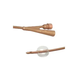 Kendall Dover 2-Way Silver-Coated Silicone Foley Catheter