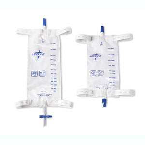 Medline Industries Leg Bag with Comfort Strap 19Oz, Sterile, Latex-free