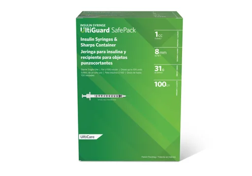 U-100 Ultiguard Safe Pack Mail-Back Insulin Syringes