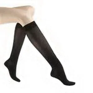 BSN Jobst® Women's UltraSheer Knee-High Firm Compression Stockings, Open Toe, Medium, Black