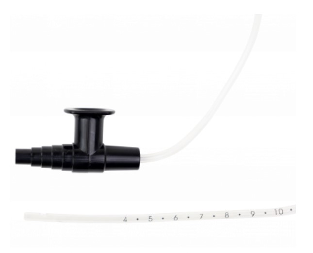 Dynarex Single Suction Catheter, Adult Graduated Catheter with Control Valve, 10FR