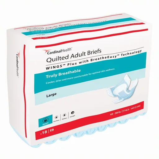 WINGS Plus Quilted Brief with BreatheEasy Technology