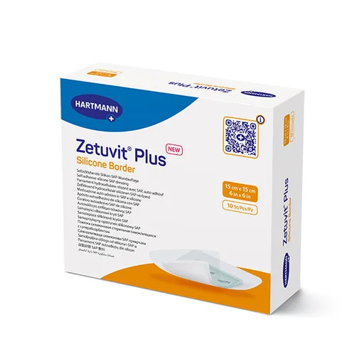 Zetuvit Plus Silicone Border SAP Dressing