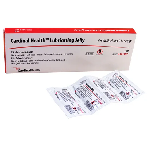 Cardinal Health Lubricating Jelly, 3g Foil Packet
