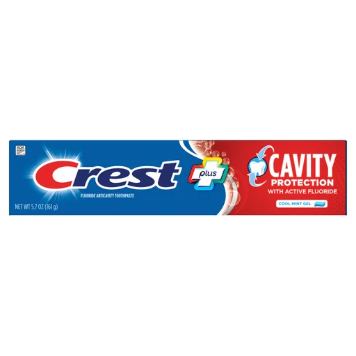 Crest Plus Cavity Protection Toothpaste Gel, Cool Mint
