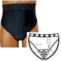 OPTIONS™ Ladies' Backless with Split-Lace Crotch and Built-In Barrier/Support