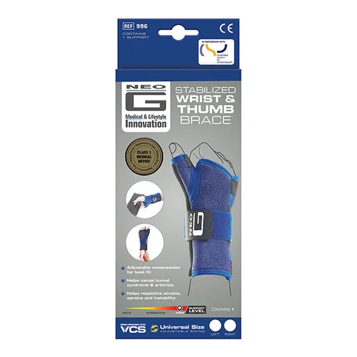 Neo G Stabilized Wrist and Thumb Brace - Right