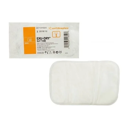 Smith & Nephew Exu-Dry Anti-Shear Absorbent Slit Tube Dressing, 2" x 3"