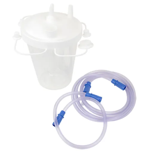 Dynarex Suction Canister with Float Valve and Tubing, Disposable, 800cc