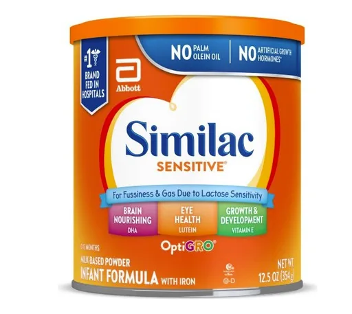 Similac Sensitive OptiGRO Powder, 12.0 oz Can