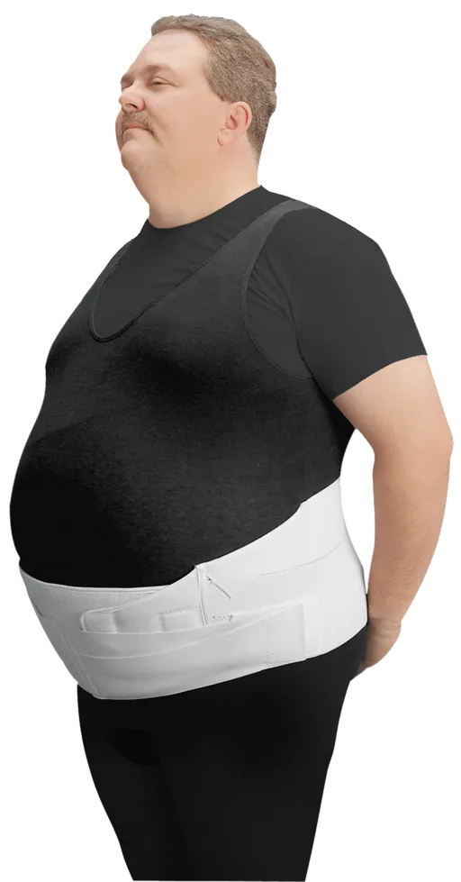 Leader Bariatric Back/Abdominal Support, +1, White