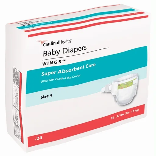 Cardinal Health Baby Diapers Wings Size 4
