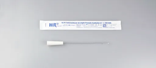 TruCath Intermittent Straight Catheter, Female, 12FR, 6"