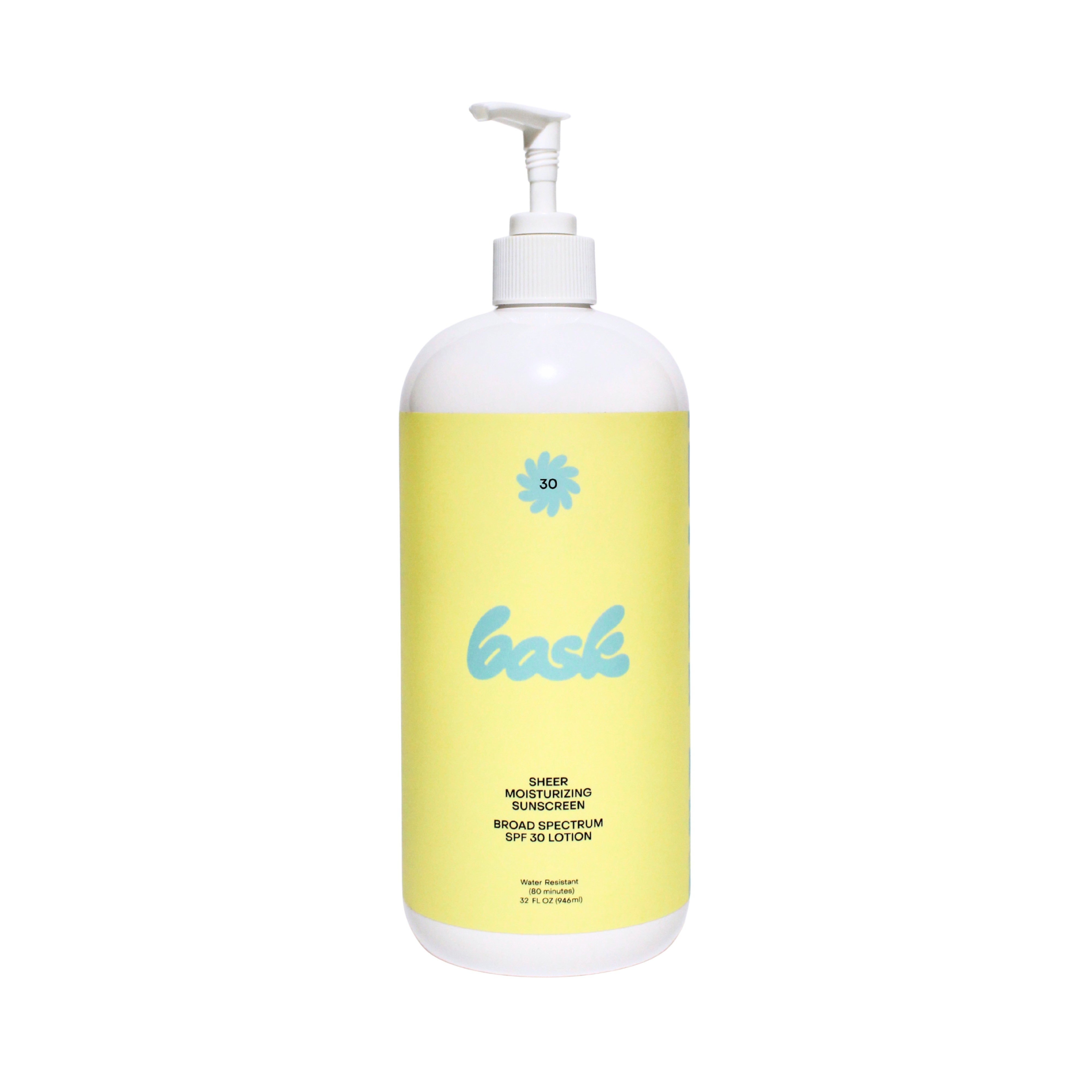 Bask Suncare Big Bask Lotion - SPF 30, Sheer Moisturizing Lotion, 32 oz