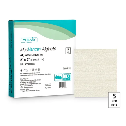 MedVance Calcium Alginate Dressing, 2" x 2"