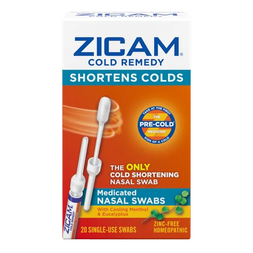 Emerson Zicam Cold Remedy Nasal Swab, 20 count