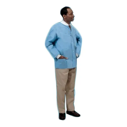 Cardinal Health Convertors Lab Coat - Medium, Blue