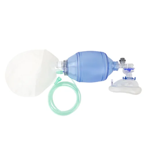 Dynarex Manual Pulmonary Resuscitator with Mask, Reservoir Bag, Oxygen Tubing and PEEP Valve, Pediatric