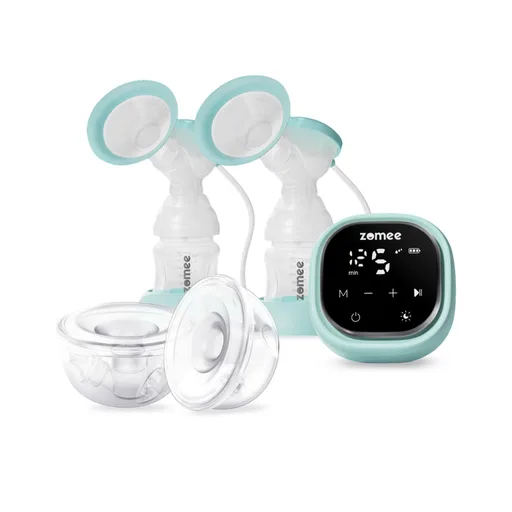 Zomee Z2 Pump with Silicone Hands Free Collection Cups Bundle
