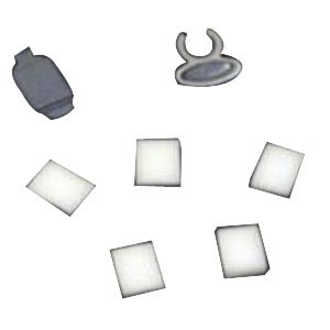 DeVilbiss Replacement Air-Inlet Filter with One Cover and Bracket, For Use with DEVILBISS Traveler Portable Compressor Nebulizer System with Battery
