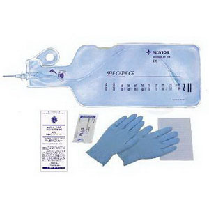 Coloplast Self-Cath Closed System Soft Intermittent Catheter Kit 14Fr, Latex-free, with Self-Cath Pre-Lubricated Catheter, 1100mL Seamless Collection Bag