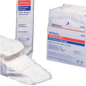 Kendall Versalon Sterile Non-Woven Sponge, 4-Ply, 5s, 4" x 4"