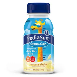Pediasure Grow and Gain Banana Cream, 8 oz. Bottle