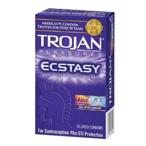 Trojan Pleasure Ecstasy Condom