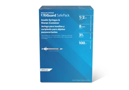 U-100 Ultiguard Safe Pack Mail-Back Insulin Syringes