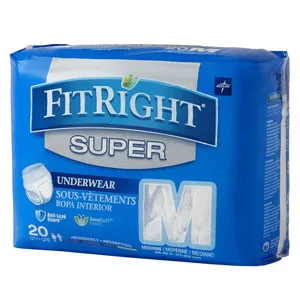 FitRight Super Protective Underwear, Medium (28" to 40")