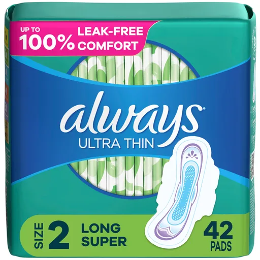 Always Ultra Thin Long Pads, Size 2